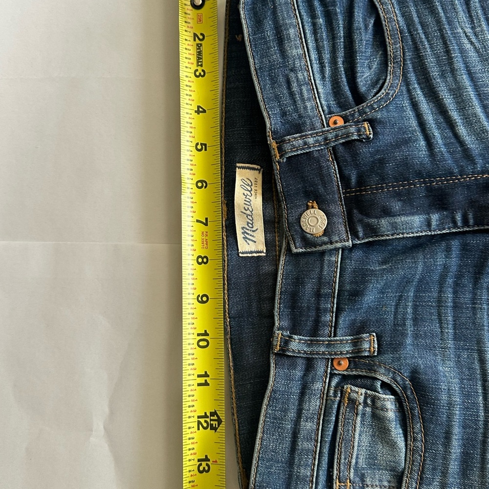 Madewell High Riser Skinny Dark Wash Jeans